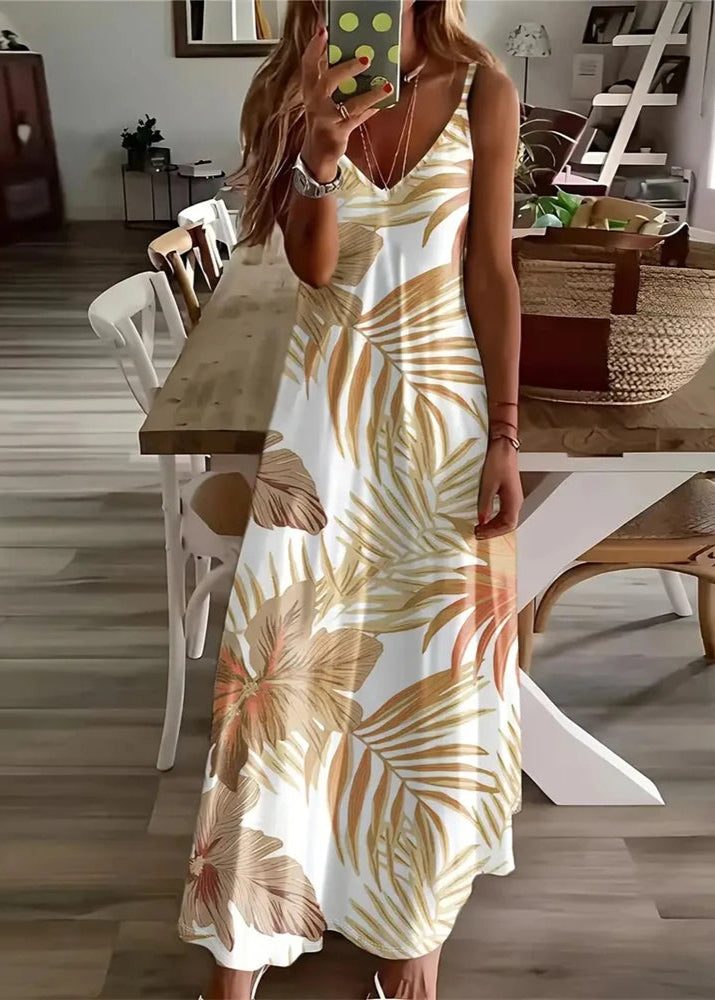 Vestido Longo Retro Boho Patricia  Flowers