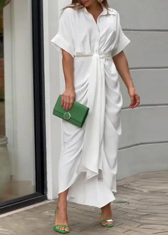 Vestido Longo Classic Casual Vivian White