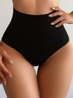 Calcinha Modeladora Cintura Alta 16 cm Preto (Compre 2 e Leve 3)