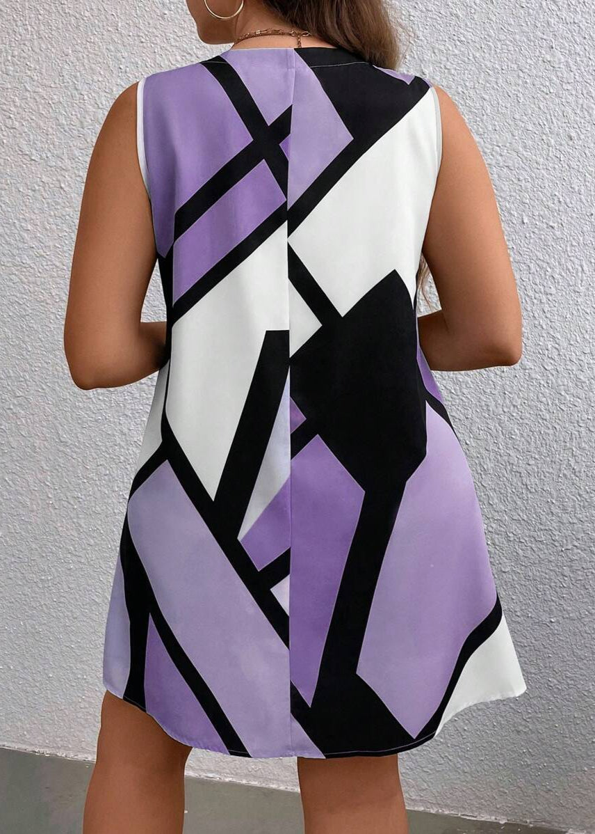 Vestido Plus Size Midi Estampa Geométrica Liz