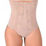 Kit Calcinha Cinta Modeladora Alta Comprime e Modela Pós Parto Alta Compressão Bege (Compre 1 e Leve 2)