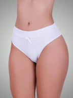 Calcinha de Algodão Tanga Cós Alto Duplo Modeladora (Compre 1 e Leve 2)