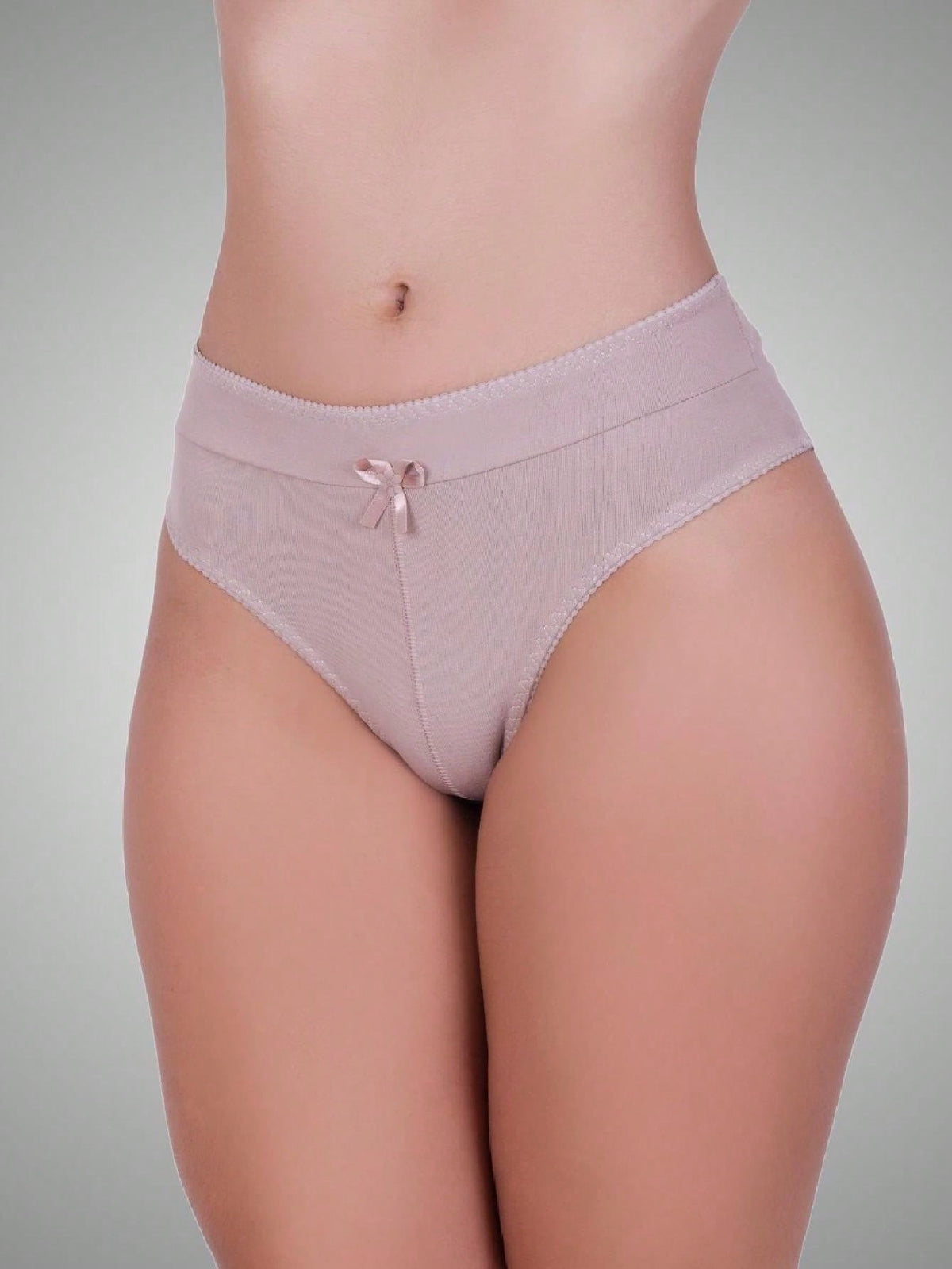 Calcinha de Algodão Tanga Cós Alto Duplo Modeladora (Compre 1 e Leve 2)