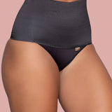 Calcinha Cinta Modeladora Alta Compressão Pós Parto 18cm Preto (Compre 1 e Leve 2)