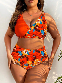 Bíquini Plus Size Tropical Bia