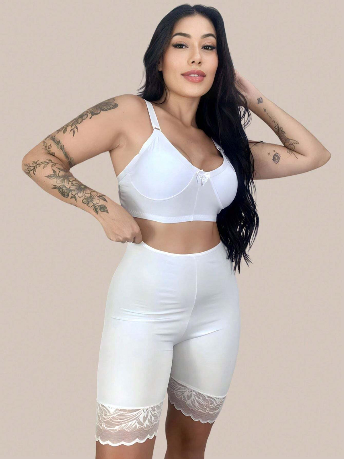Short Anagua Modeladora Antiassadura Renda (Compre 2 e Leve 3)