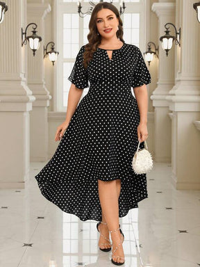 Vestido Feminino Plus Size Assimétrico Linda