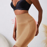 Anágua de Vestido Modelador com Compressão Abdominal Damasco