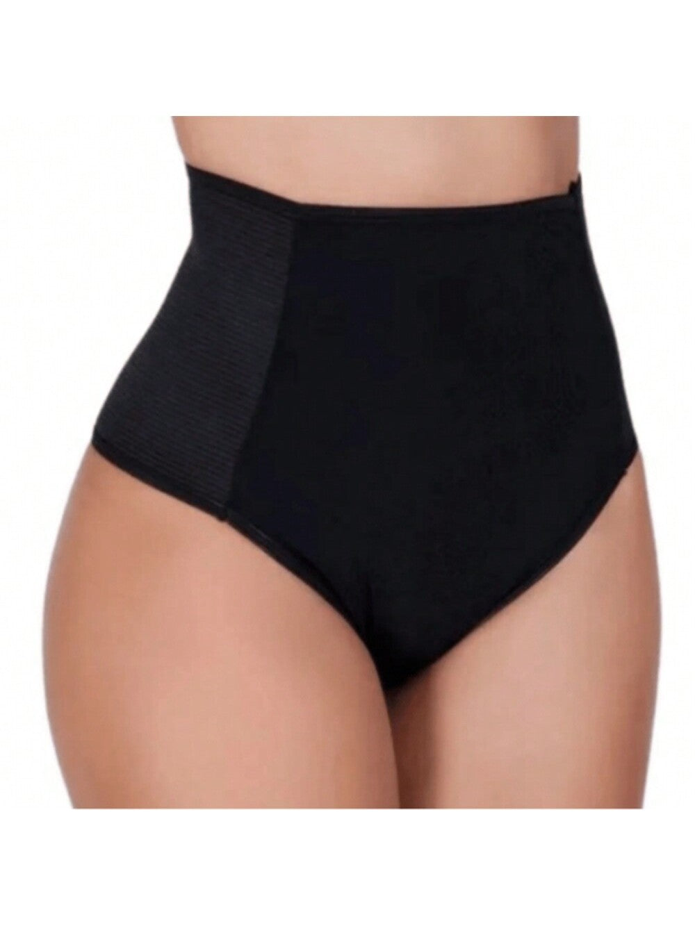 Calcinha Modeladora Cintura Alta Lateral Reforçada Preto (Compre 2 e Leve 3)