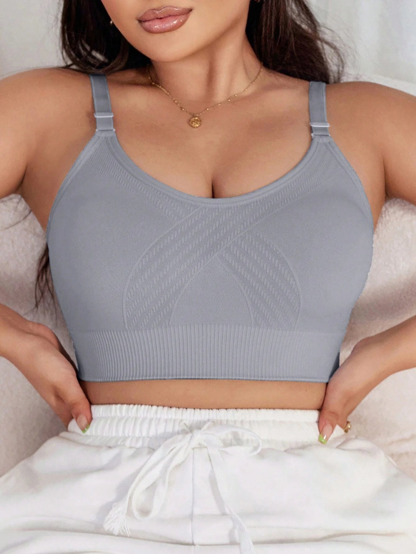 Sutiã Bralette sem Arame e sem Costura Plus Size