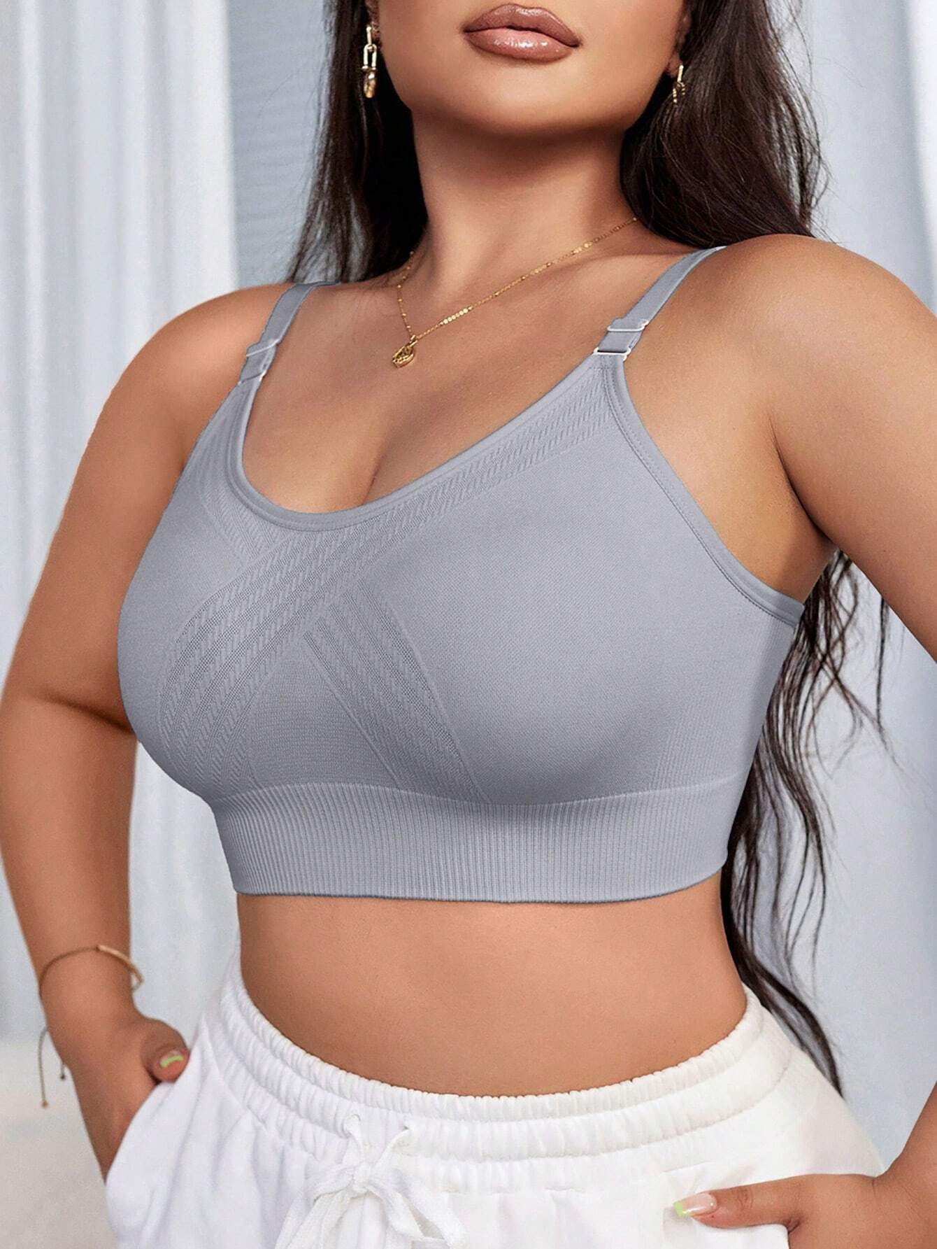 Sutiã Bralette sem Arame e sem Costura Plus Size