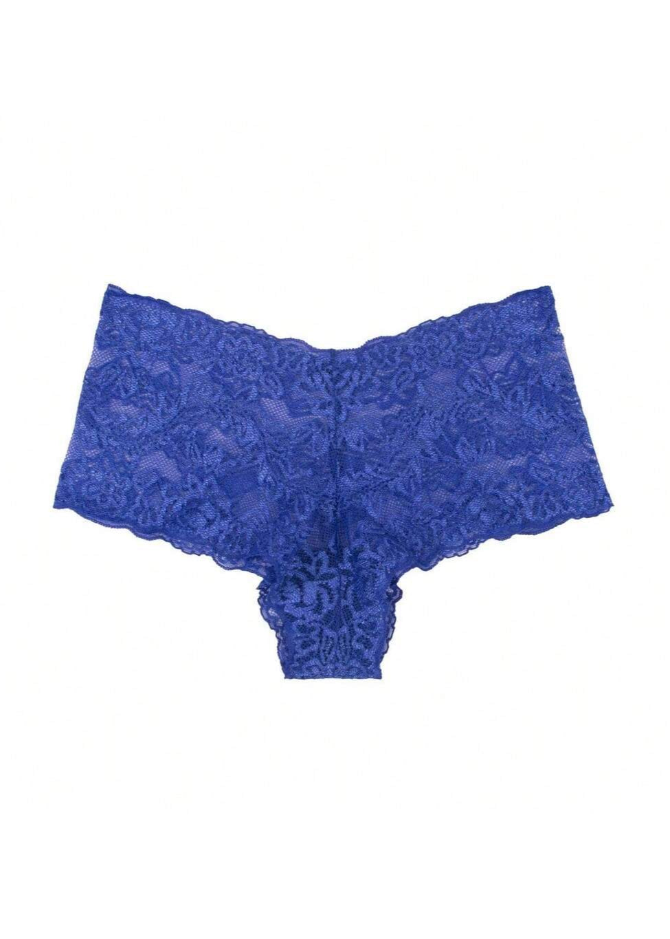 Kit Calcinha de Renda Calesson Shortinho com Forro Algodão Multicolorido (Compre 5 e Leve 10)