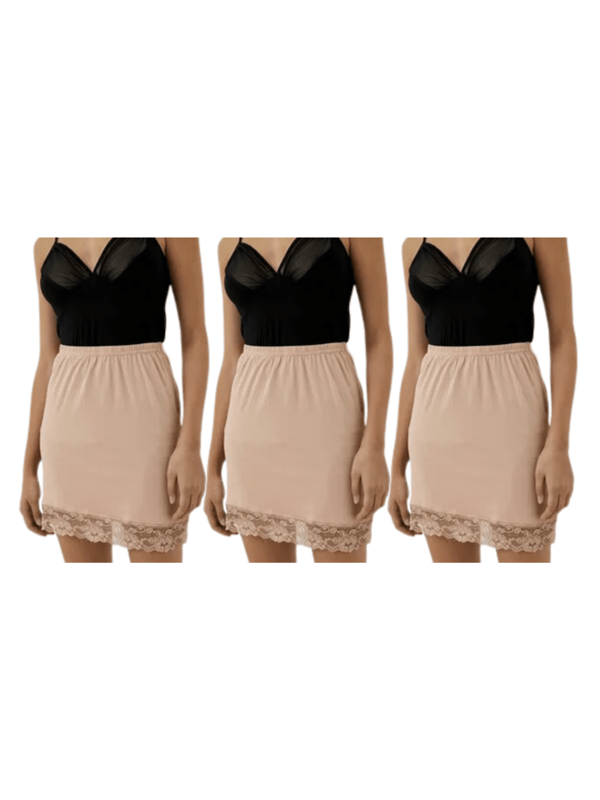 Anagua de Vestido Renda Segunda Pele (Compre 2 e Leve 3)