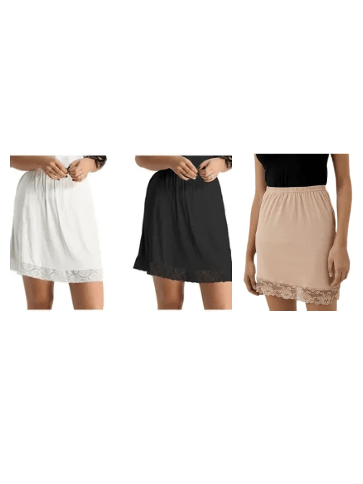 Anagua de Vestido Renda Segunda Pele (Compre 2 e Leve 3)