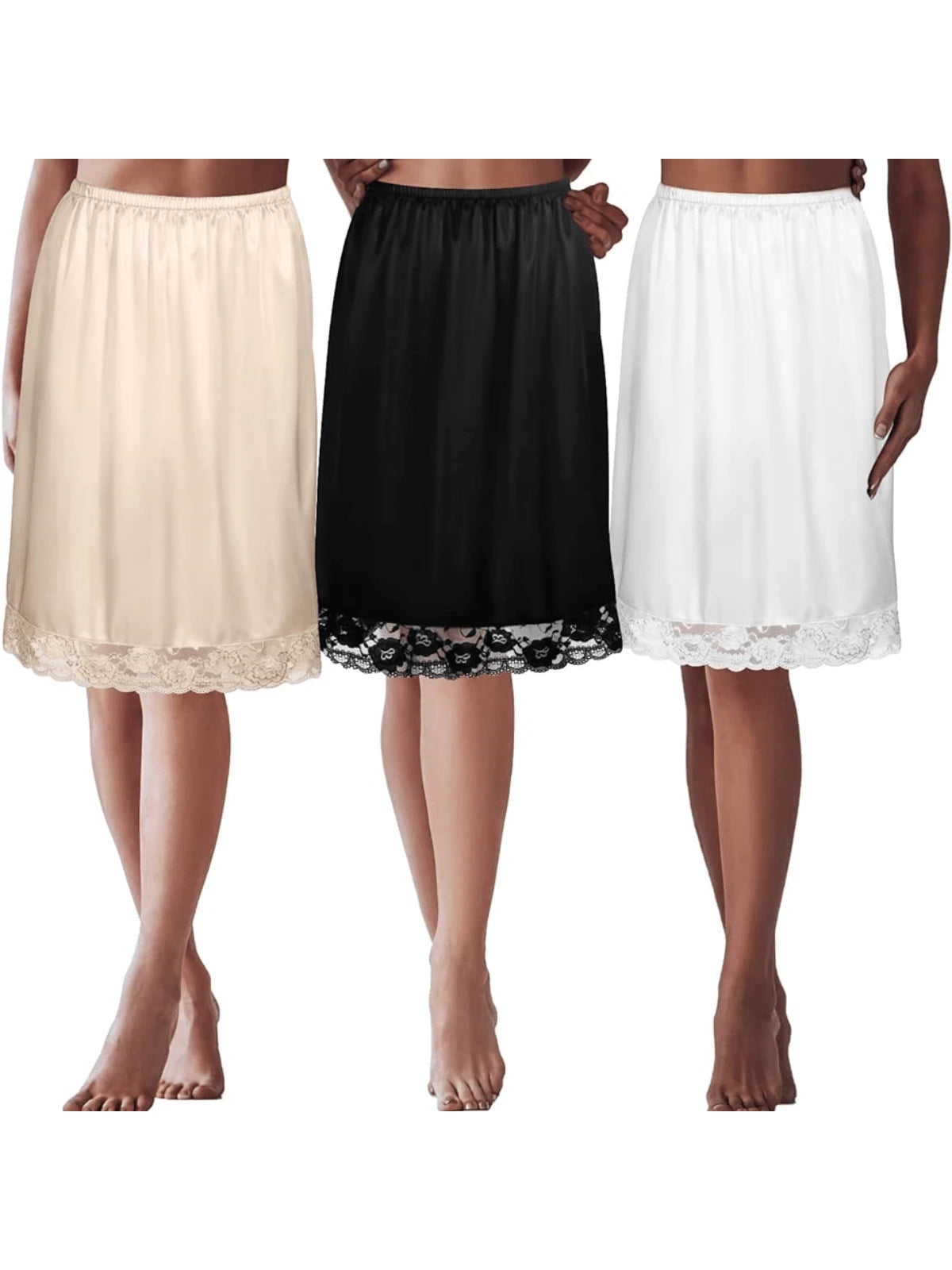 Anagua de Vestido Renda Segunda Pele (Compre 2 e Leve 3)