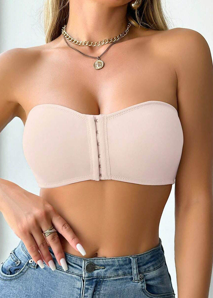 Sutiã Push-up Tomara que Caia com Fechamento Frontal Pink