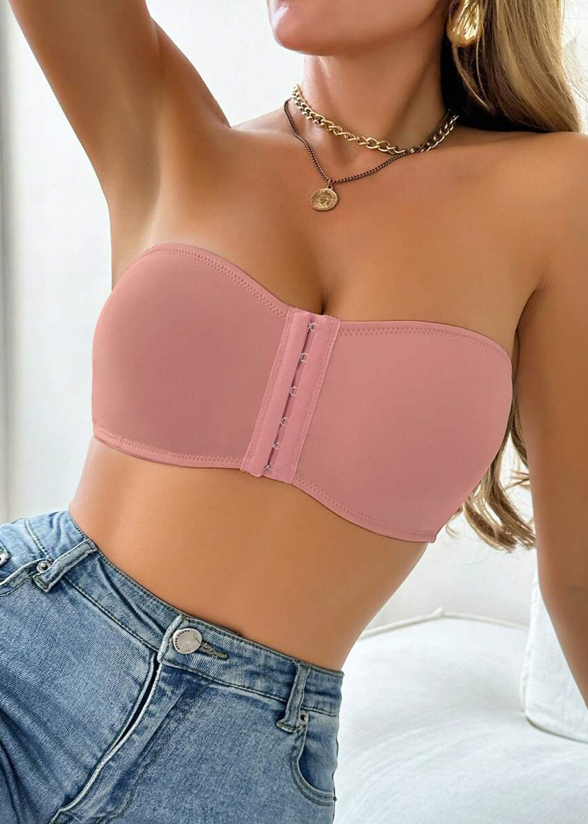 Sutiã Push-up Tomara que Caia com Fechamento Frontal Violet