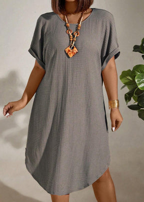 Vestido Plus Size Longo Bodycon com Manga Morcego Julia Gray