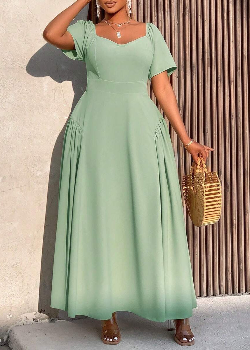 Vestido Plus Size Casual Elegante Mia Green