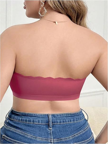 Sutiã Plus Size Tomara que Caia Tubular com Fecho Frontal sem Fios Watermelon
