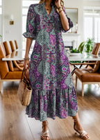 Vestido Longo Vintage Juliana Purple