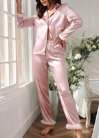 Pijama Americano Feminino Elegante Brisa Pink