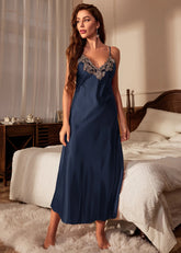 Camisola Feminina Longa Letícia Navy