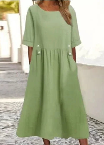 Vestido Longo Cotton Sara Green