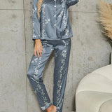 Pijama Americano Feminino Luxury Blue