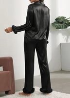 Pijama Americano Feminino Elegante Brisa Black