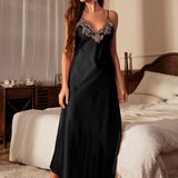 Camisola Feminina Longa Letícia Black