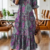 Vestido Longo Vintage Juliana Purple