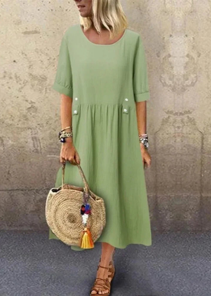 Vestido Longo Cotton Sara Green