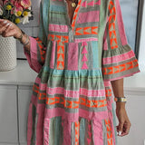 Vestido Midi Soltinho Gola V Raíssa