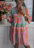 Vestido Midi Soltinho Gola V Raíssa