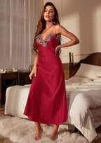 Camisola Feminina Longa Letícia Red