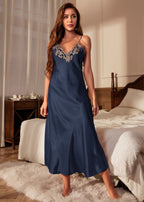 Camisola Feminina Longa Letícia Navy