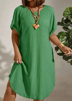 Vestido Plus Size Midi Soltinho Sabrina Green