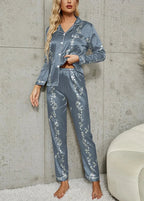 Pijama Americano Feminino Luxury Blue