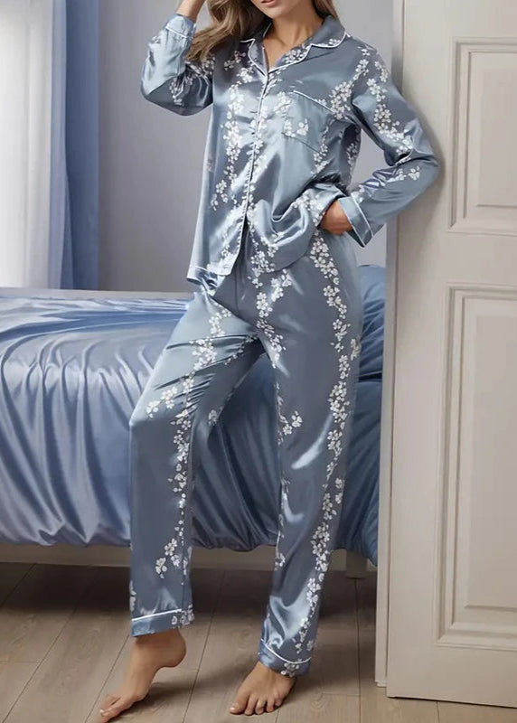 Pijama Americano Feminino Luxury Blue